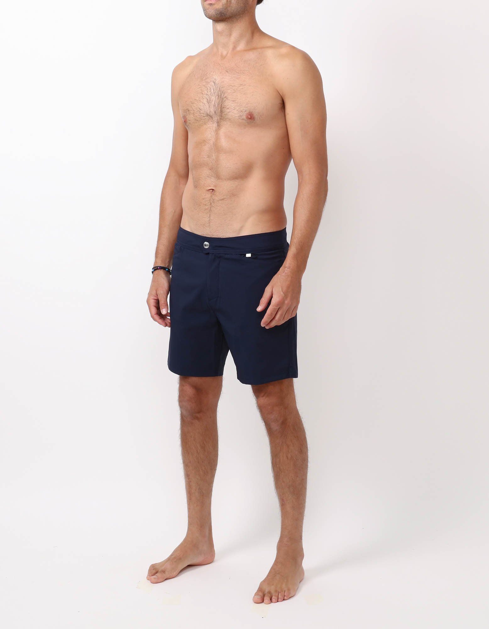 Barth4 - 00. Navy Swim Shorts - Barth4 MACKEENE 