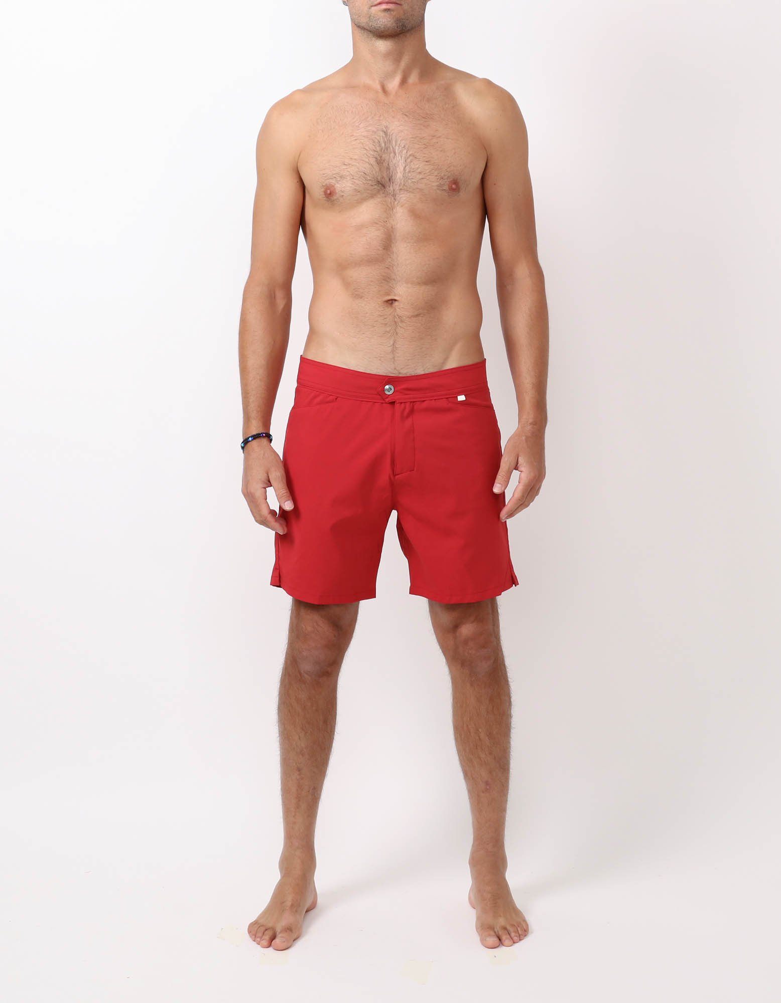 Barth4 - 00. Red Swim Shorts - Barth4 MACKEENE 