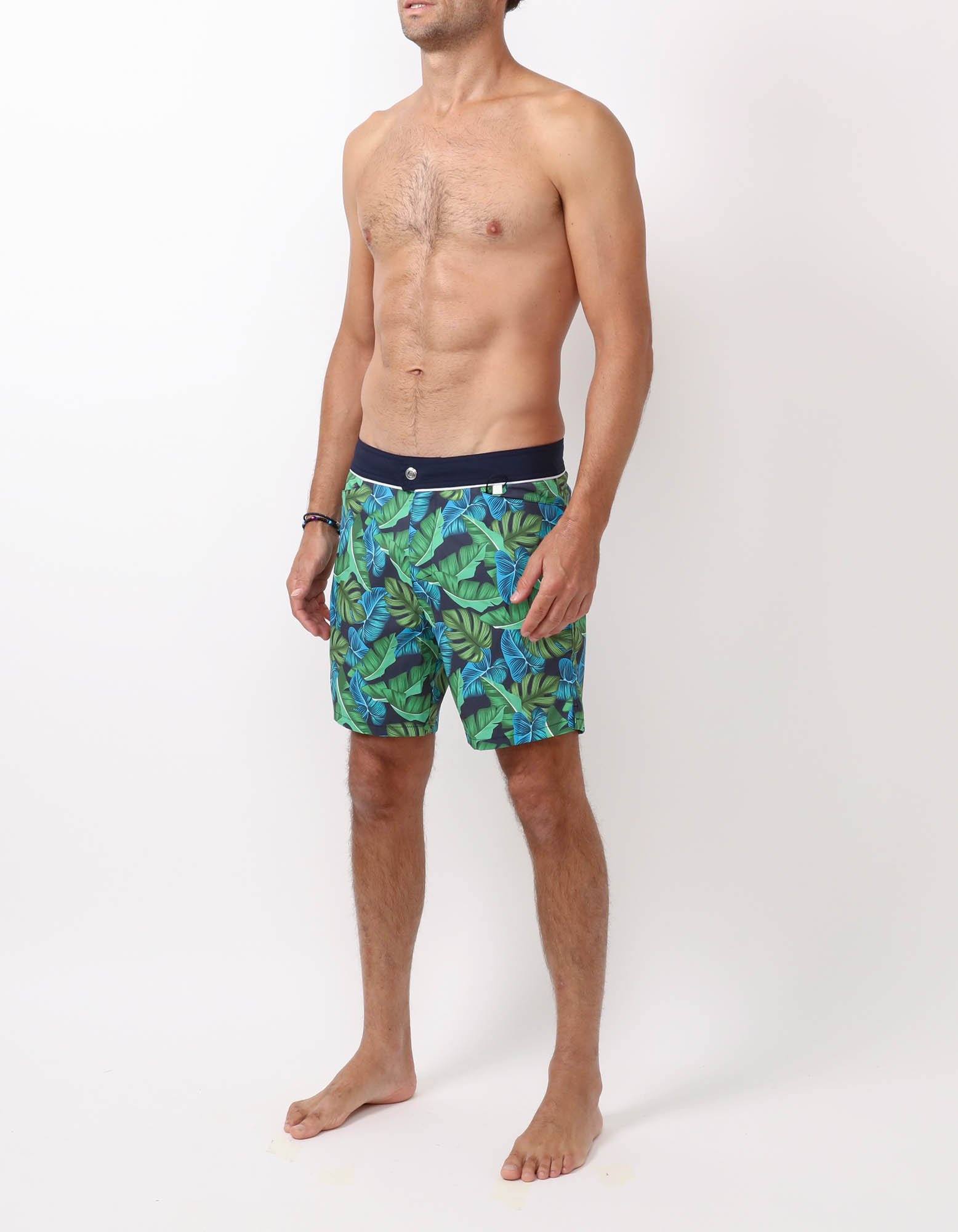 Barth4 - P02. Navy Tropic & Navy Swim Shorts - Barth4 MACKEENE 